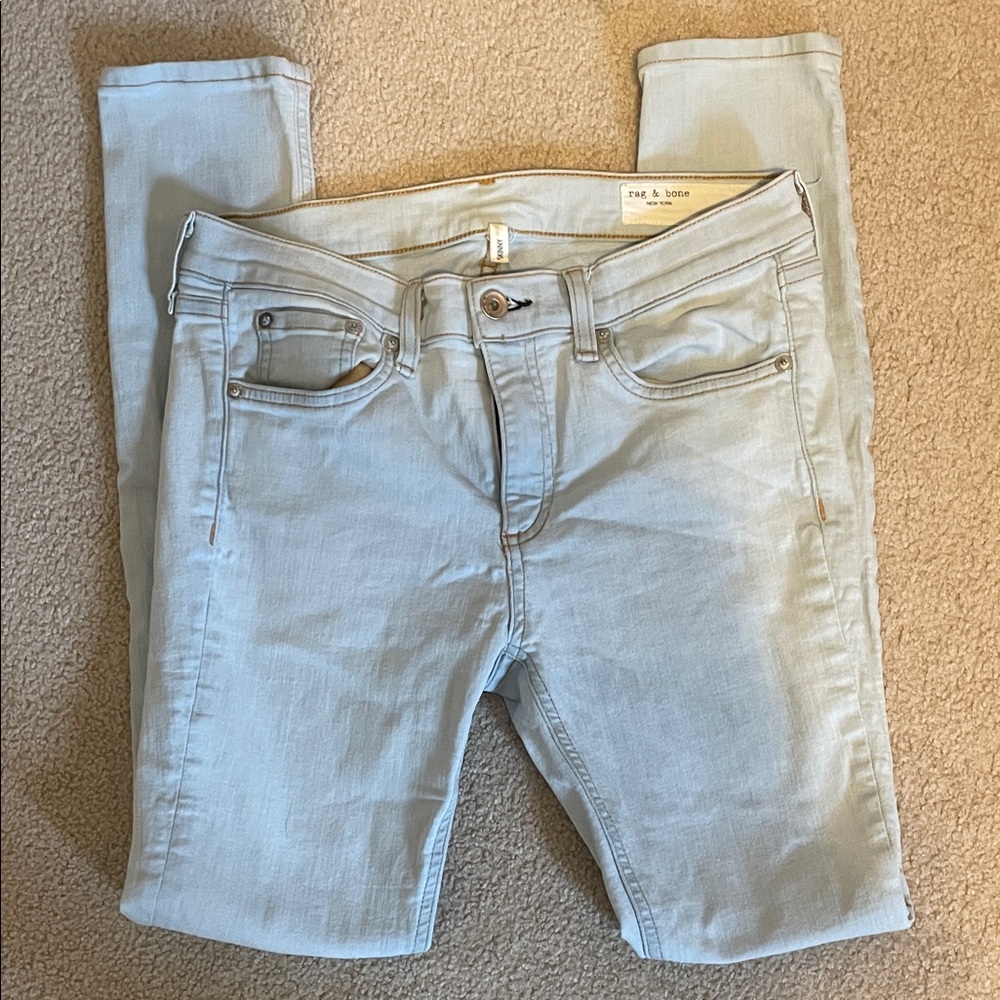 Rag & Bone Light Blue Skinny Jeans
